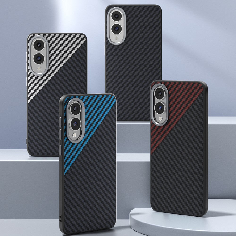 ABEEL For Samsung Galaxy S25 Edge Magnetic Case Carbon Fiber Texture Back Cover