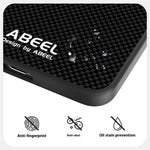 ABEEL For Samsung Galaxy S25 Edge Magnetic Case Printed PC TPU Aluminum Alloy Leather Phone Cover