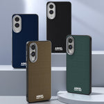 ABEEL For Samsung Galaxy S25 Edge Magnetic Case Printed PC TPU Aluminum Alloy Leather Phone Cover