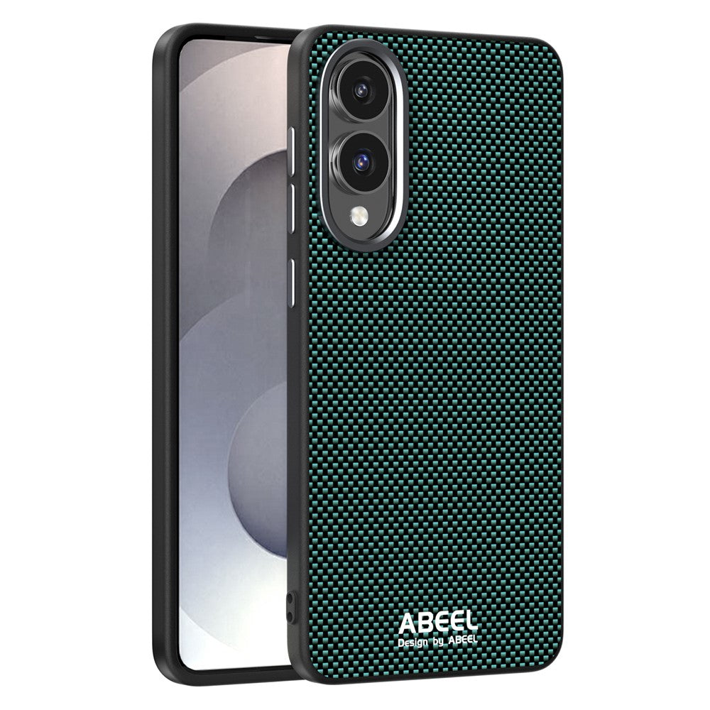 ABEEL For Samsung Galaxy S25 Edge Magnetic Case Printed PC TPU Aluminum Alloy Leather Phone Cover