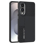 ABEEL For Samsung Galaxy S25 Edge Magnetic Case PC + TPU + Aluminum Alloy + PU Leather Slim Phone Back Cover