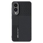 ABEEL For Samsung Galaxy S25 Edge Magnetic Case PC + TPU + Aluminum Alloy + PU Leather Slim Phone Back Cover