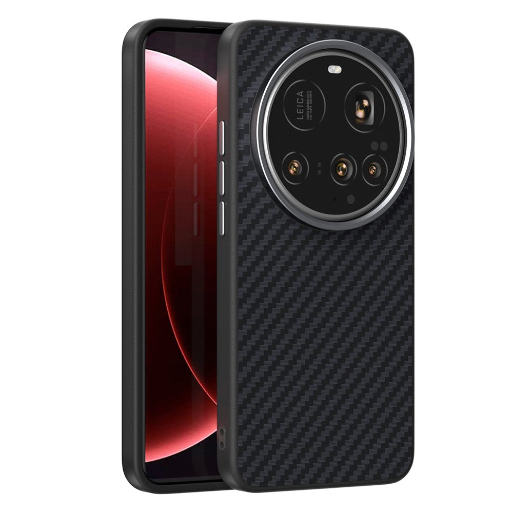 ABEEL För Xiaomi 15 Ultra Magnetiskt Skal Brett Kolfiberstruktur Bakstycke