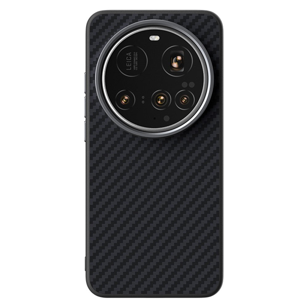 ABEEL För Xiaomi 15 Ultra Magnetiskt Skal Brett Kolfiberstruktur Bakstycke