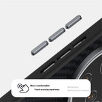 ABEEL För Xiaomi 15 Ultra Magnetiskt Skal Brett Kolfiberstruktur Bakstycke