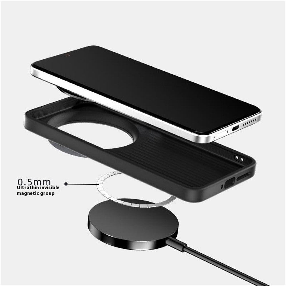 ABEEL For Xiaomi 15 Ultra Magnetic Case Carbon Fiber Texture Back Cover