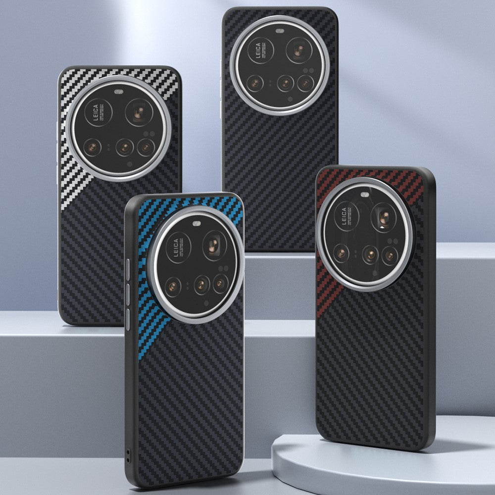 ABEEL For Xiaomi 15 Ultra Magnetic Case Carbon Fiber Texture Back Cover