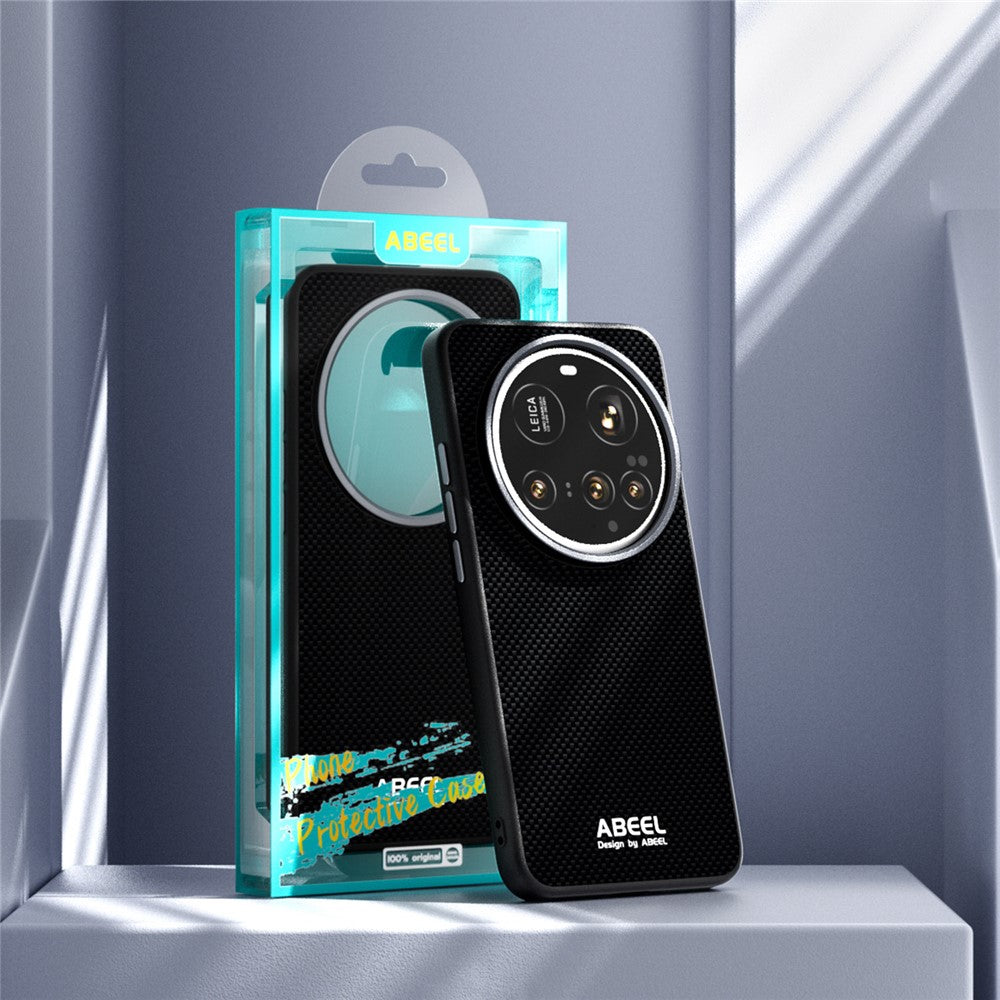 ABEEL For Xiaomi 15 Ultra Magnetic Case Printed PC TPU Aluminum Alloy Leather Phone Cover