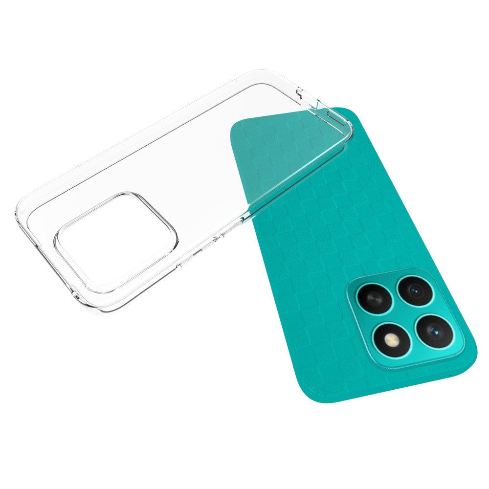 Til Honor X8c 4G Klart Telefoncover Vandmærkebestandigt TPU Bagcover