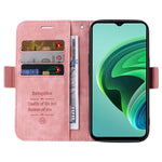 BETOPNICE 001 För Xiaomi Redmi Note 11E 5G / 10 5G / 10 Prime+ 5G Präglade sömmar PU-läder Stoppsäkert mobilskal Flip Stand Plånboksfodral med rem