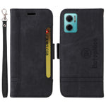 BETOPNICE 001 För Xiaomi Redmi Note 11E 5G / 10 5G / 10 Prime+ 5G Präglade sömmar PU-läder Stoppsäkert mobilskal Flip Stand Plånboksfodral med rem