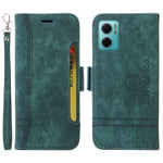 BETOPNICE 001 För Xiaomi Redmi Note 11E 5G / 10 5G / 10 Prime+ 5G Präglade sömmar PU-läder Stoppsäkert mobilskal Flip Stand Plånboksfodral med rem