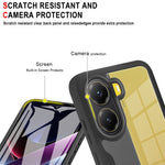 For Xiaomi Poco X7 Pro 5G / Redmi Turbo 4 5G Case Acrylic + TPU Clear Phone Cover with PET Screen Film