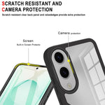 Samsung Galaxy S25 Edge-skal i akryl + genomskinligt TPU-skal med PET-skärmfilm
