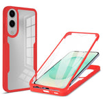 Samsung Galaxy S25 Edge-skal i akryl + genomskinligt TPU-skal med PET-skärmfilm