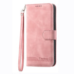 DIERFENG DF-03 For Xiaomi Redmi Note 14 4G (164.84mm) Case Lines Imprint Wallet Leather Phone Cover