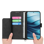 For Xiaomi Redmi Note 14 4G (164.84mm) Case Flower Pattern PU Leather Wallet Phone Cover with Strap