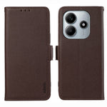 ABEEL For Xiaomi Redmi Note 14 4G (164.84mm) Case Litchi Texture Leather RFID Blocking Phone Cover