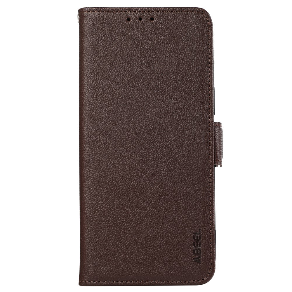 ABEEL For Xiaomi Redmi Note 14 4G (164.84mm) Case Litchi Texture Leather RFID Blocking Phone Cover