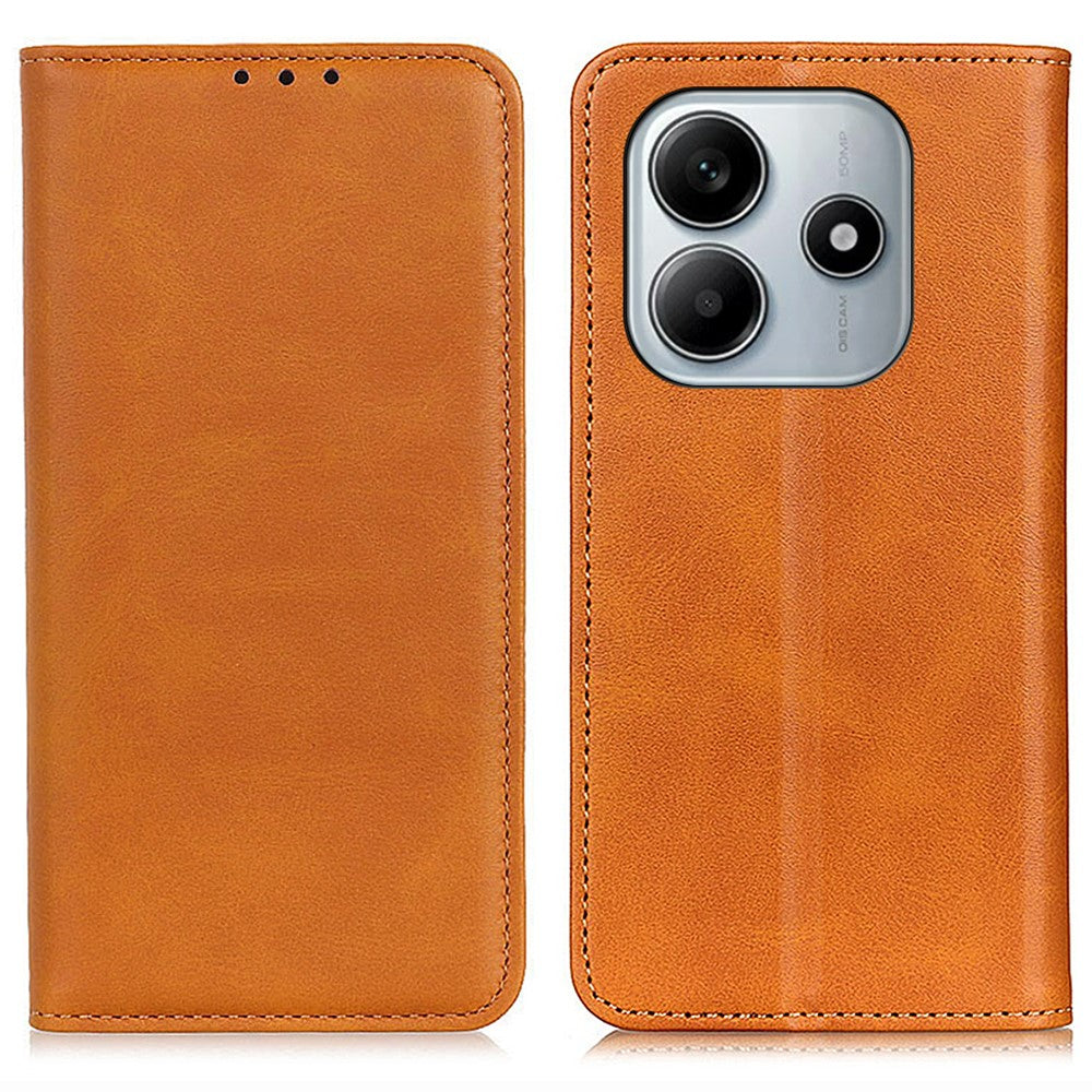 For Xiaomi Redmi Note 14 4G (164.84mm) Case Split Leather Flip Wallet Phone Cover