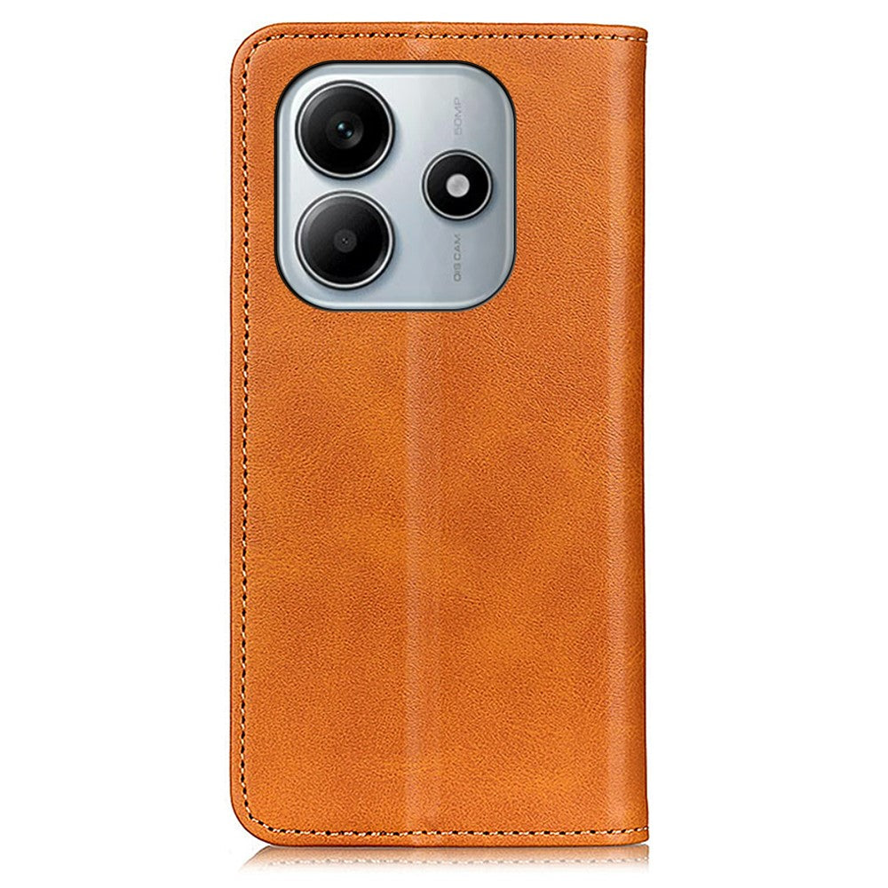For Xiaomi Redmi Note 14 4G (164.84mm) Case Split Leather Flip Wallet Phone Cover