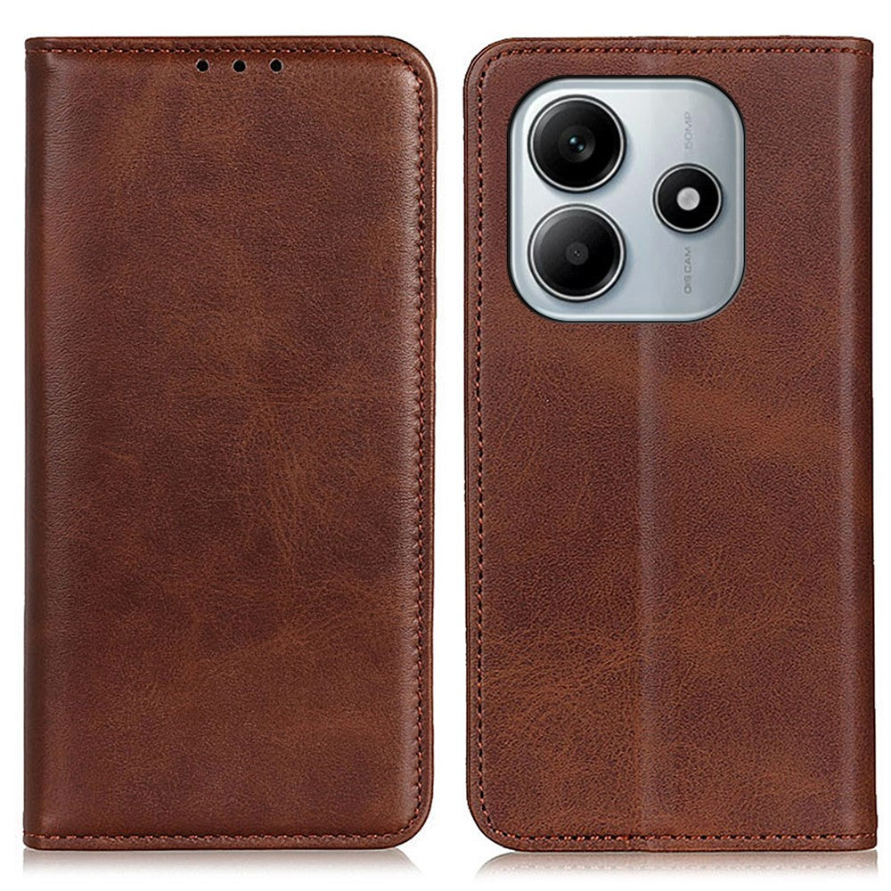For Xiaomi Redmi Note 14 4G (164.84mm) Case Split Leather Flip Wallet Phone Cover
