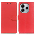 For Xiaomi Redmi Note 14 4G (164.84mm) Wallet Case PU Leather Phone Cover Litchi Texture