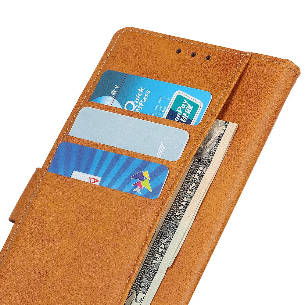 For Xiaomi Redmi Note 14 4G (164.84mm) Case Cowhide Texture Leather Wallet Stand Phone Cover