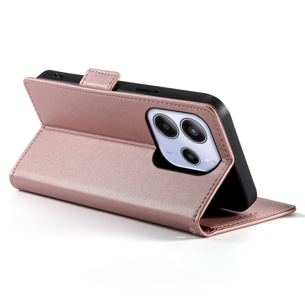 For Xiaomi Redmi Note 14 4G (164.84mm) Stand Case PU Leather Wallet Phone Cover
