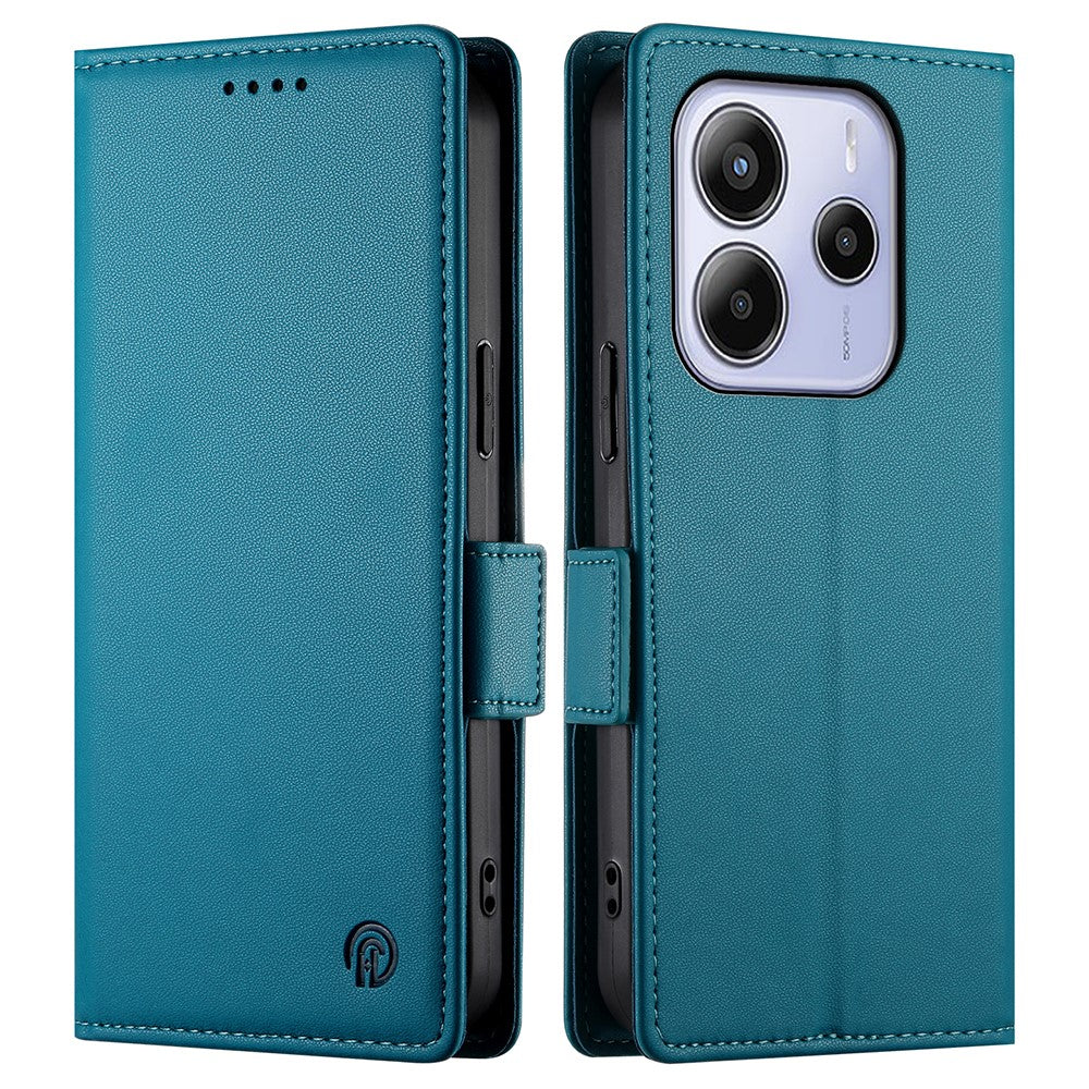 For Xiaomi Redmi Note 14 4G (164.84mm) Stand Case PU Leather Wallet Phone Cover
