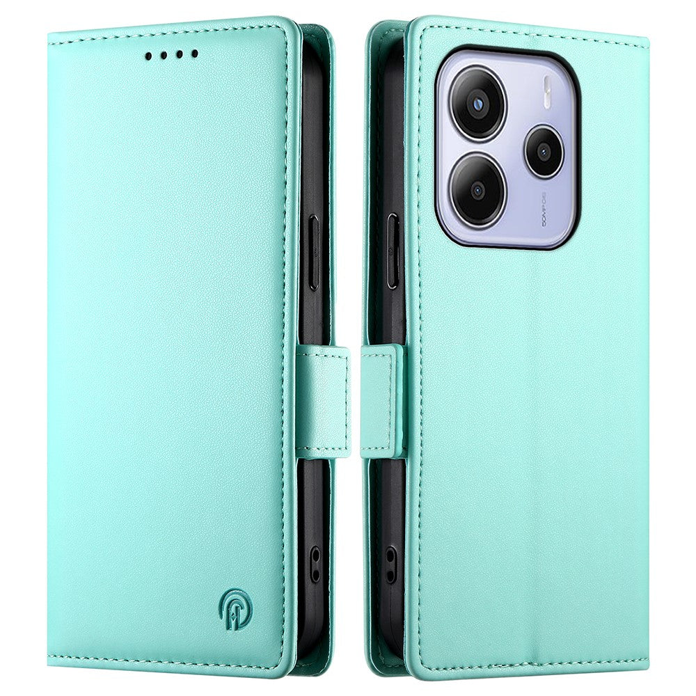 For Xiaomi Redmi Note 14 4G (164.84mm) Stand Case PU Leather Wallet Phone Cover