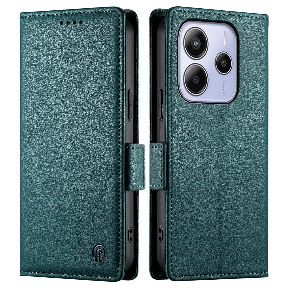 For Xiaomi Redmi Note 14 4G (164.84mm) Stand Case PU Leather Wallet Phone Cover
