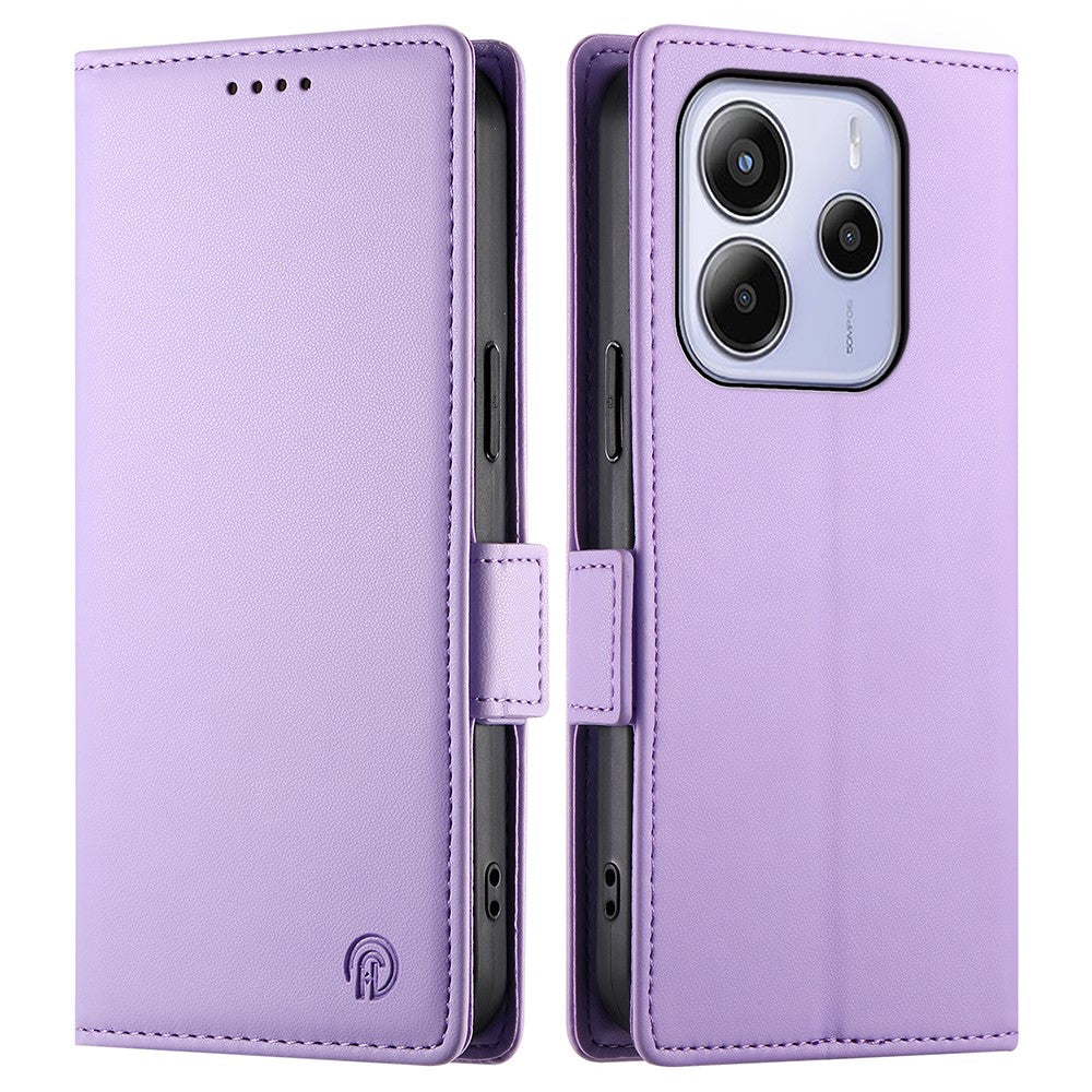 For Xiaomi Redmi Note 14 4G (164.84mm) Stand Case PU Leather Wallet Phone Cover