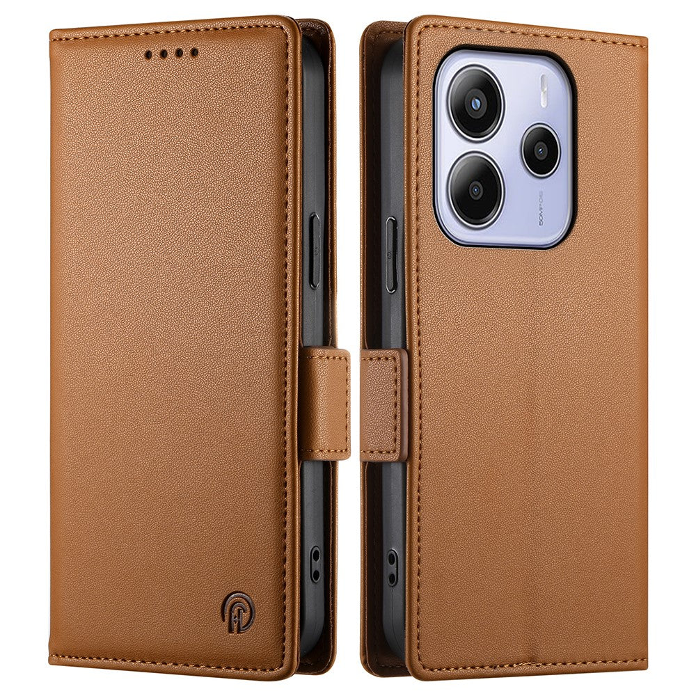For Xiaomi Redmi Note 14 4G (164.84mm) Stand Case PU Leather Wallet Phone Cover
