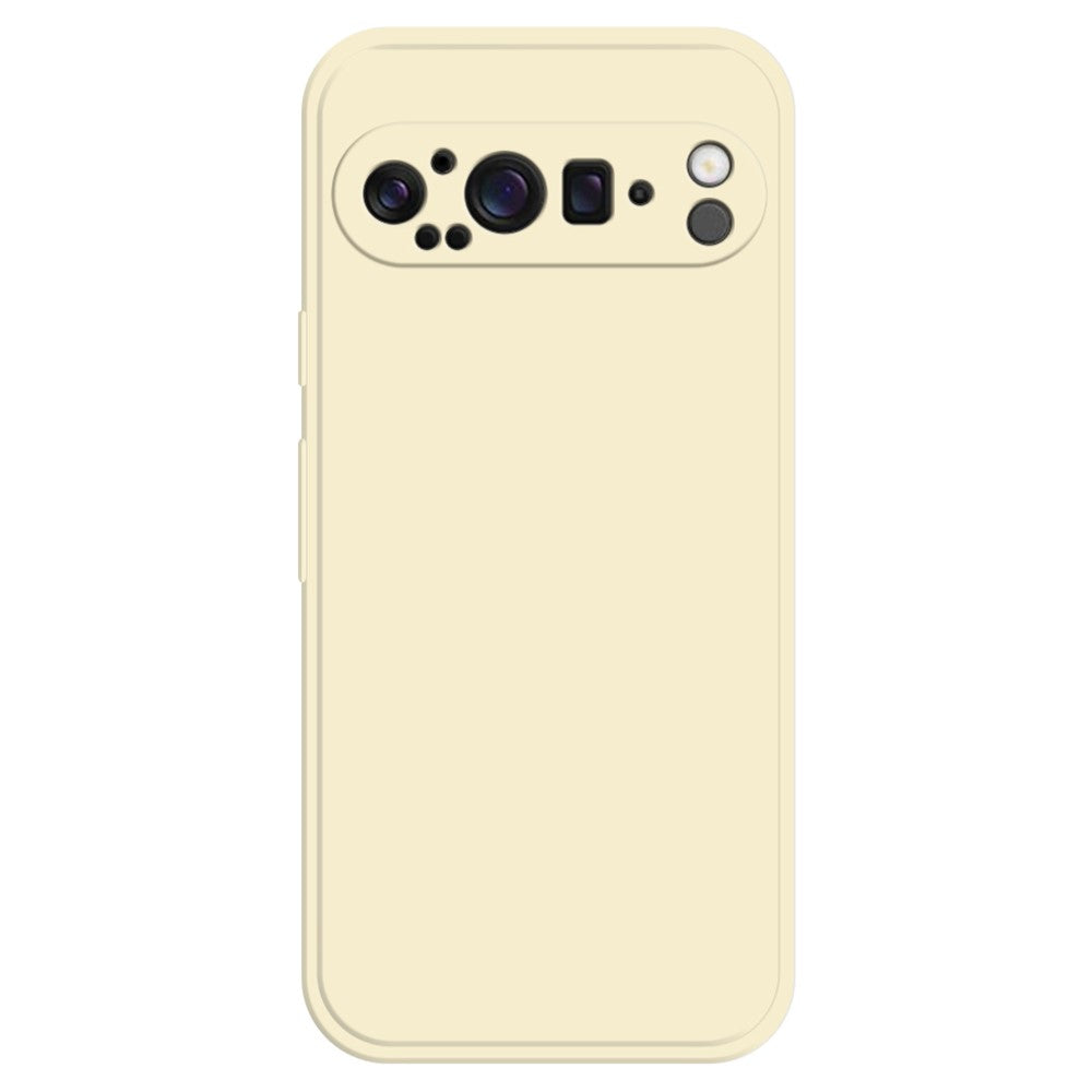 Til Google Pixel 9 Pro TPU-cover med lige kant og beskyttelse til telefonen