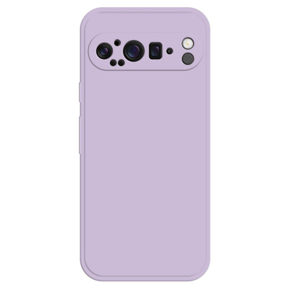 Til Google Pixel 9 Pro TPU-cover med lige kant og beskyttelse til telefonen