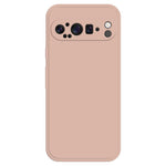 Til Google Pixel 9 Pro TPU-cover med lige kant og beskyttelse til telefonen
