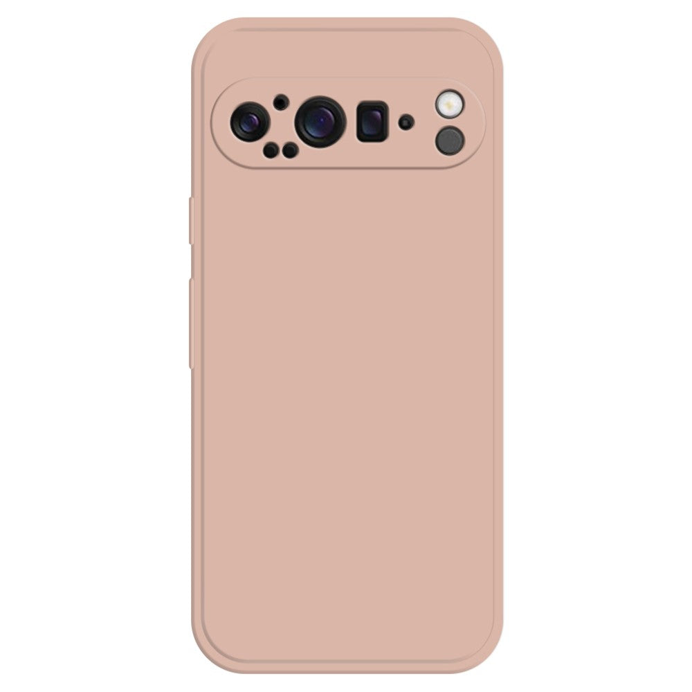 Til Google Pixel 9 Pro TPU-cover med lige kant og beskyttelse til telefonen