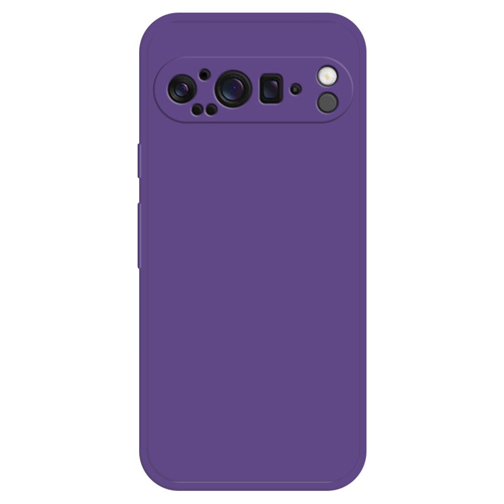 Til Google Pixel 9 Pro TPU-cover med lige kant og beskyttelse til telefonen