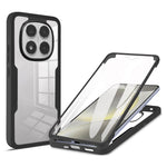 For Xiaomi Poco X7 5G / Redmi Note 14 Pro+ 5G / Note 14 Pro 5G Case Acrylic + TPU Clear Phone Cover with PET Screen Film