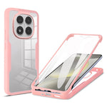 For Xiaomi Poco X7 5G / Redmi Note 14 Pro+ 5G / Note 14 Pro 5G Case Acrylic + TPU Clear Phone Cover with PET Screen Film