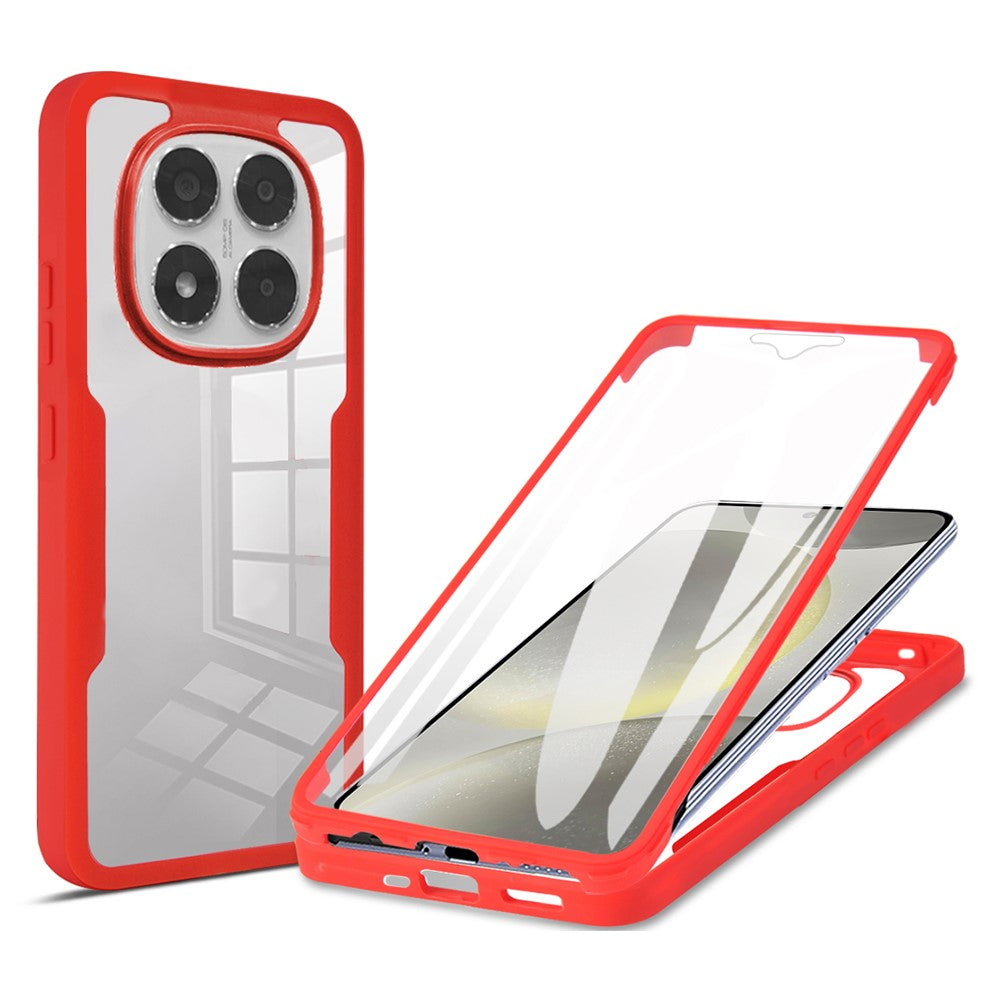 Til Xiaomi Poco X7 5G / Redmi Note 14 Pro+ 5G / Note 14 Pro 5G cover i akryl + TPU Klar telefoncover med PET-skærmfilm