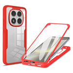 For Xiaomi Poco X7 5G / Redmi Note 14 Pro+ 5G / Note 14 Pro 5G Case Acrylic + TPU Clear Phone Cover with PET Screen Film