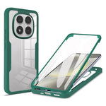 Til Xiaomi Poco X7 5G / Redmi Note 14 Pro+ 5G / Note 14 Pro 5G cover i akryl + TPU Klar telefoncover med PET-skærmfilm