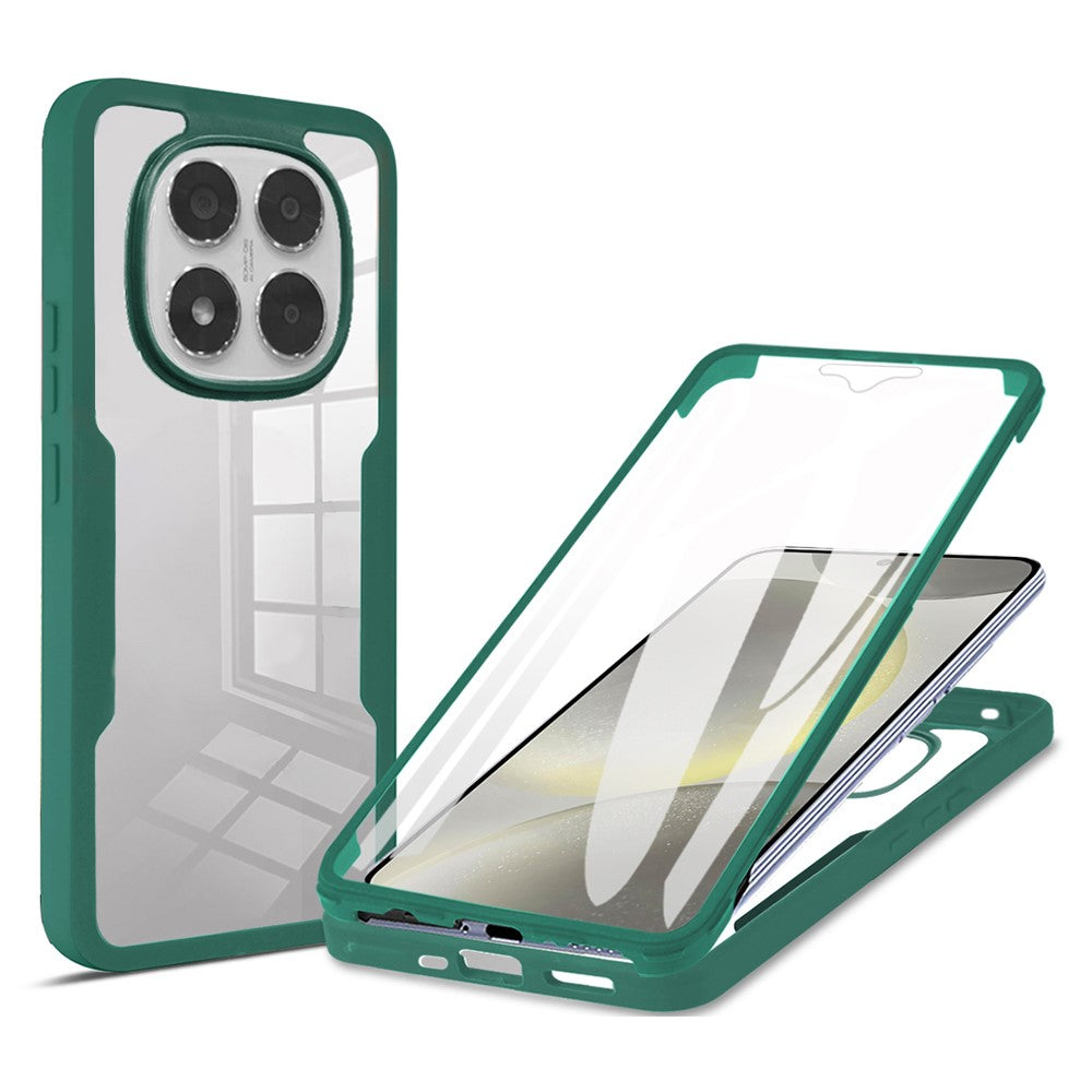 Til Xiaomi Poco X7 5G / Redmi Note 14 Pro+ 5G / Note 14 Pro 5G cover i akryl + TPU Klar telefoncover med PET-skærmfilm