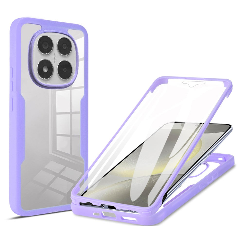 For Xiaomi Poco X7 5G / Redmi Note 14 Pro+ 5G / Note 14 Pro 5G Case Acrylic + TPU Clear Phone Cover with PET Screen Film
