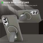 For Samsung Galaxy S25 Edge Magnetic Case PC + TPU Phone Cover with Kickstand