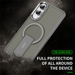 For Samsung Galaxy S25 Edge Magnetic Case PC + TPU Phone Cover with Kickstand
