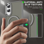 For Samsung Galaxy S25 Edge Magnetic Case PC + TPU Phone Cover with Kickstand