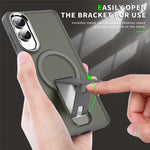 For Samsung Galaxy S25 Edge Magnetic Case PC + TPU Phone Cover with Kickstand